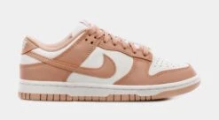 Nike Dunk Low Rose Whisper Womens Lifestyle Shoes (White/Pink)