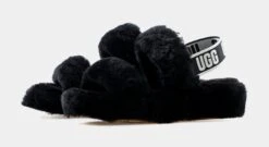 Ugg Oh Yeah Womens Slide Sandal (Black) -LittleFeet Hub Shop 10ee6252a7ec5b4e6cb7195af57a59e1