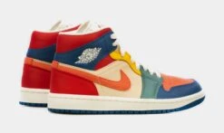 Air Jordan 1 Retro Mid Multi-Color Womens Lifestyle Shoes (White/Multi) -LittleFeet Hub Shop 162327e6e321be52664c2af178590165 63206163 d976 4829 9bad 77794af62031