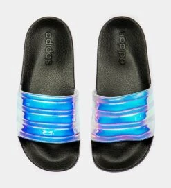 ADIDAS Adilette Shower Womens Slide Sandal (Black/Iridescent) -LittleFeet Hub Shop 21ce4a77e79c3247dd073bf174db334b 659cc7da 8c8f 4270 851a fb512c3c28a4