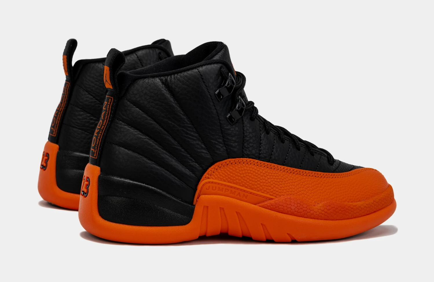 Air Jordan 12 Retro Brilliant Orange Womens Lifestyle Shoes (Black/Orange) 6 Air Jordan 12 Retro Brilliant Orange Womens Lifestyle Shoes (Black/Orange) - Image 6