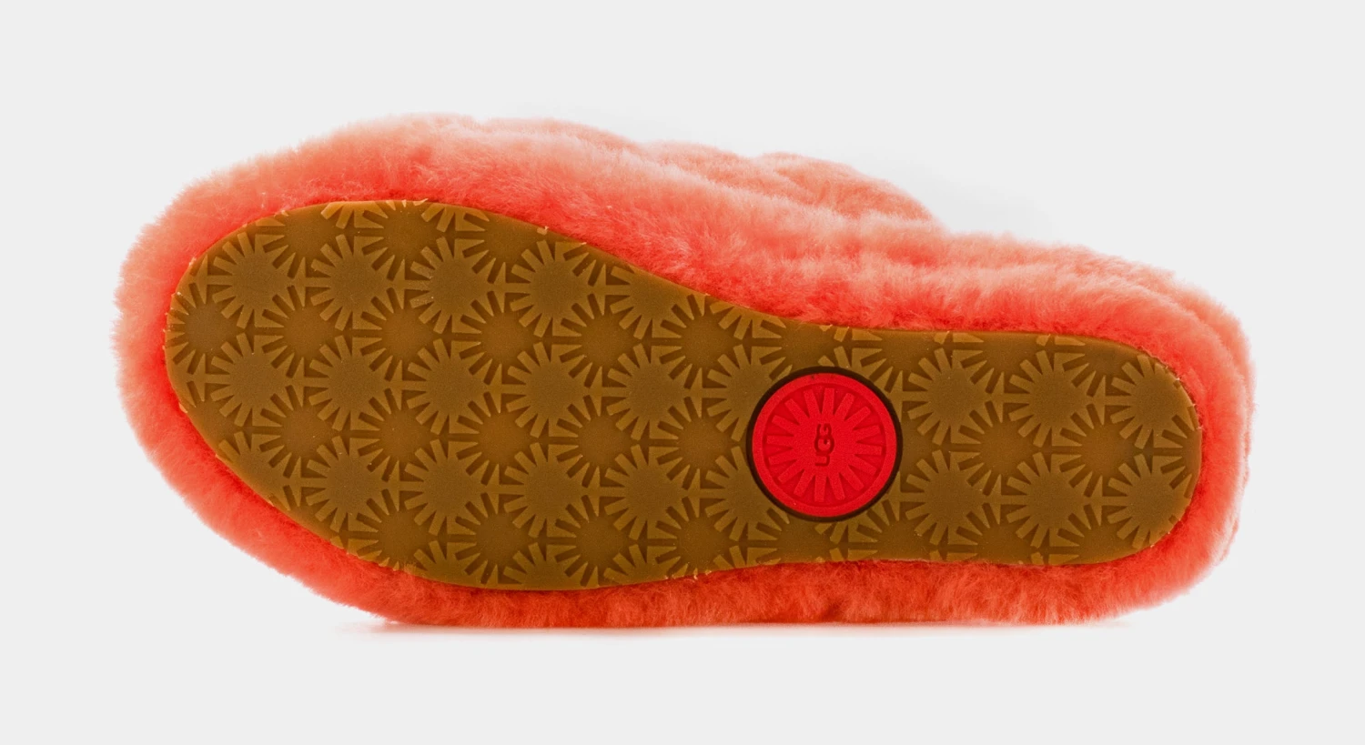 Ugg Fluff Yeah Womens Slide Sandals (Red) 3 Ugg Fluff Yeah Womens Slide Sandals (Red) - Image 3
