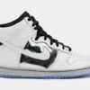 Nike Dunk High SE Womens Lifestyle Shoes (White/Silver)