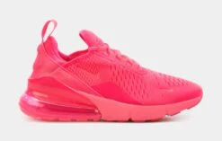 Nike Air Max 270 Triple Pink Womens Running Shoes (Pink)