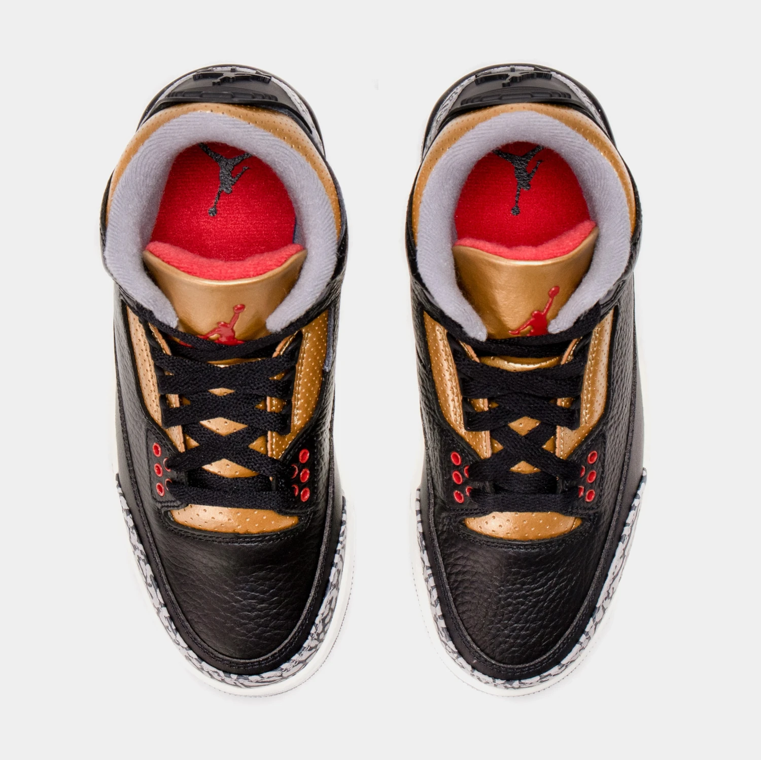 Air Jordan 3 Retro Black Gold Womens Lifestyle Shoes (Black/Brown) Free Shipping 5 Air Jordan 3 Retro Black Gold Womens Lifestyle Shoes (Black/Brown) Free Shipping - Image 5