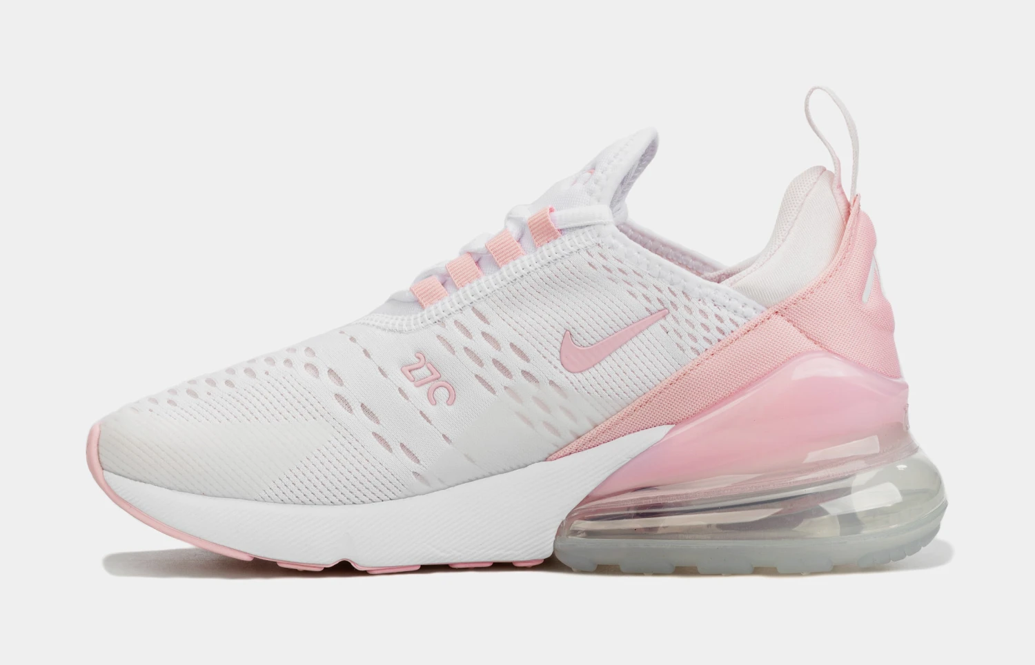 Nike Air Max 270 Womens Running Shoes (White/Pink) 2 Nike Air Max 270 Womens Running Shoes (White/Pink) - Image 2
