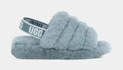 Ugg Fluff Yeah Womens Sandals (Light Blue)