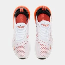 Nike Air Max 270 Womens Running Shoes (White/Orange) -LittleFeet Hub Shop 566d350b4001f4611a54838de8c96af4