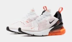 Nike Air Max 270 Womens Running Shoes (White/Orange) -LittleFeet Hub Shop 609ed31be8f3c5c58321c4dca8a16a21