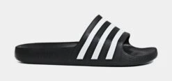 ADIDAS Adilette Aqua Slides Womens Sandals (Black)