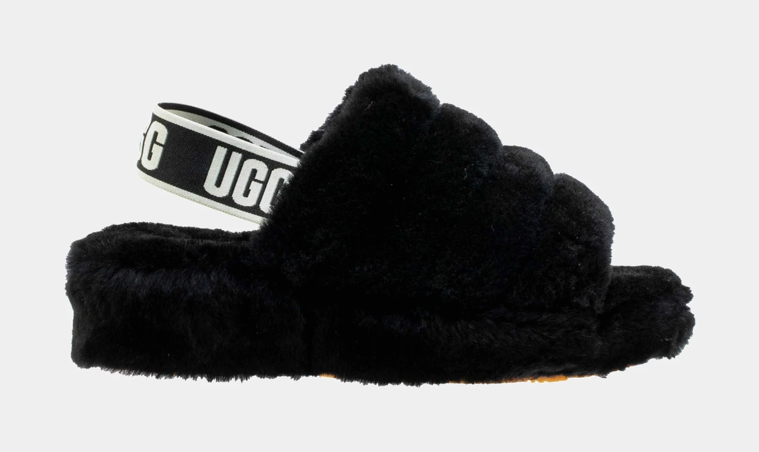 Ugg Fluffy Yeah Womens Slide Sandal (Black) 1 Ugg Fluffy Yeah Womens Slide Sandal (Black)