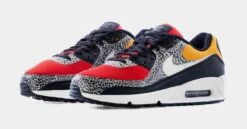 Nike Air Max 90 SE Womens Lifestyle Shoes (Black/Chile Red/Pollen Yellow) -LittleFeet Hub Shop 87296cb1232a92d3b81d82e906f86056