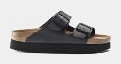 Birkenstock Arizona Platform Womens Sandals (Black)