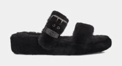 Ugg Fuzz Yeah Womens Sandals (Black)