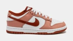 Nike Dunk Low Rugged Orange Womens Lifestyle Shoes (Red Stardust/Rugged Orange/White)