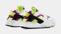 Nike Air Huarache Womens Lifestyle Shoe (White/Magenta/Black/Neon Yellow) -LittleFeet Hub Shop a8bbb7da8cd5bc18da6d50ca6bd5d4f5