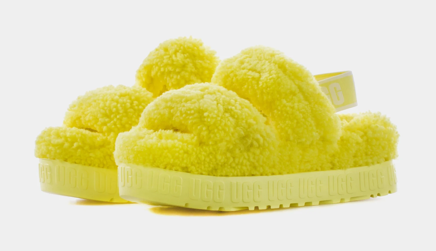 Ugg Oh Fluffita Slide Womens Sandals (Yellow) 4 Ugg Oh Fluffita Slide Womens Sandals (Yellow) - Image 4
