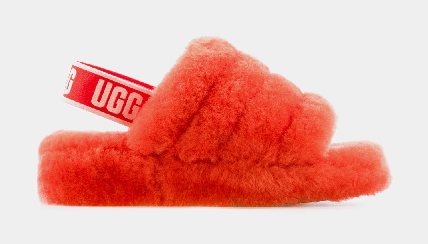 Ugg Fluff Yeah Womens Slide Sandals (Red) 1 Ugg Fluff Yeah Womens Slide Sandals (Red)