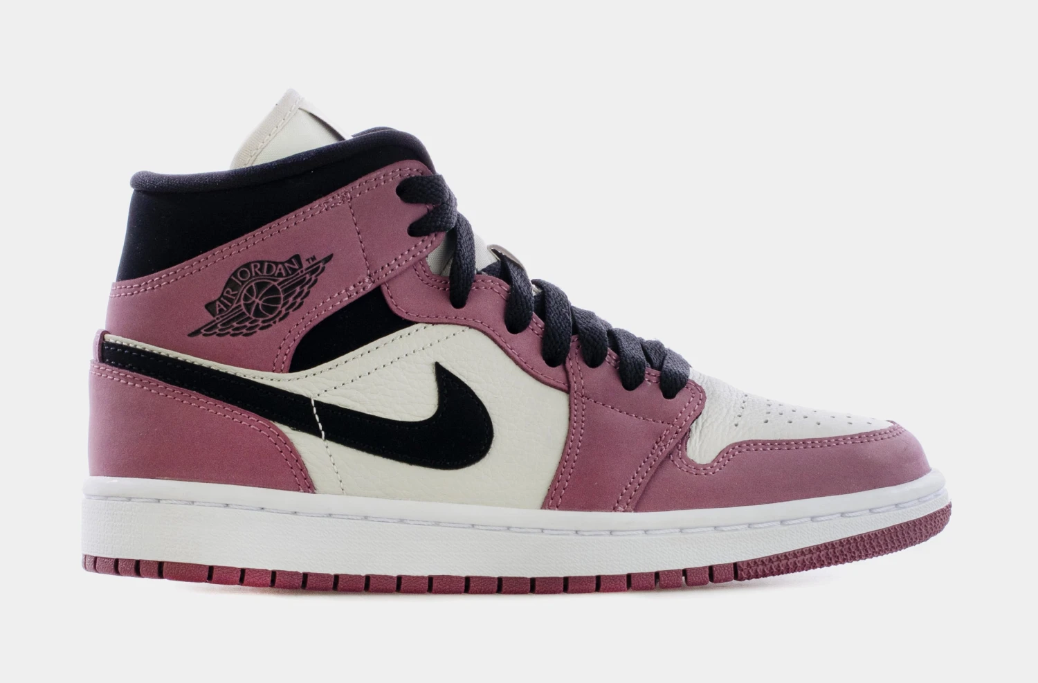 Air Jordan 1 Mid Light Mulberry Womens Lifestyle Shoes (Pink/White/Black) Free Shipping 1 Air Jordan 1 Mid Light Mulberry Womens Lifestyle Shoes (Pink/White/Black) Free Shipping