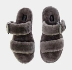 Ugg Fuzz Yeah Womens Sandals (Grey) -LittleFeet Hub Shop bb4ea9ff66ad0630ae6785724cbe4cd9