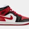 Air Jordan 1 Retro Mid Womens Lifestyle Shoes (Red/Black)
