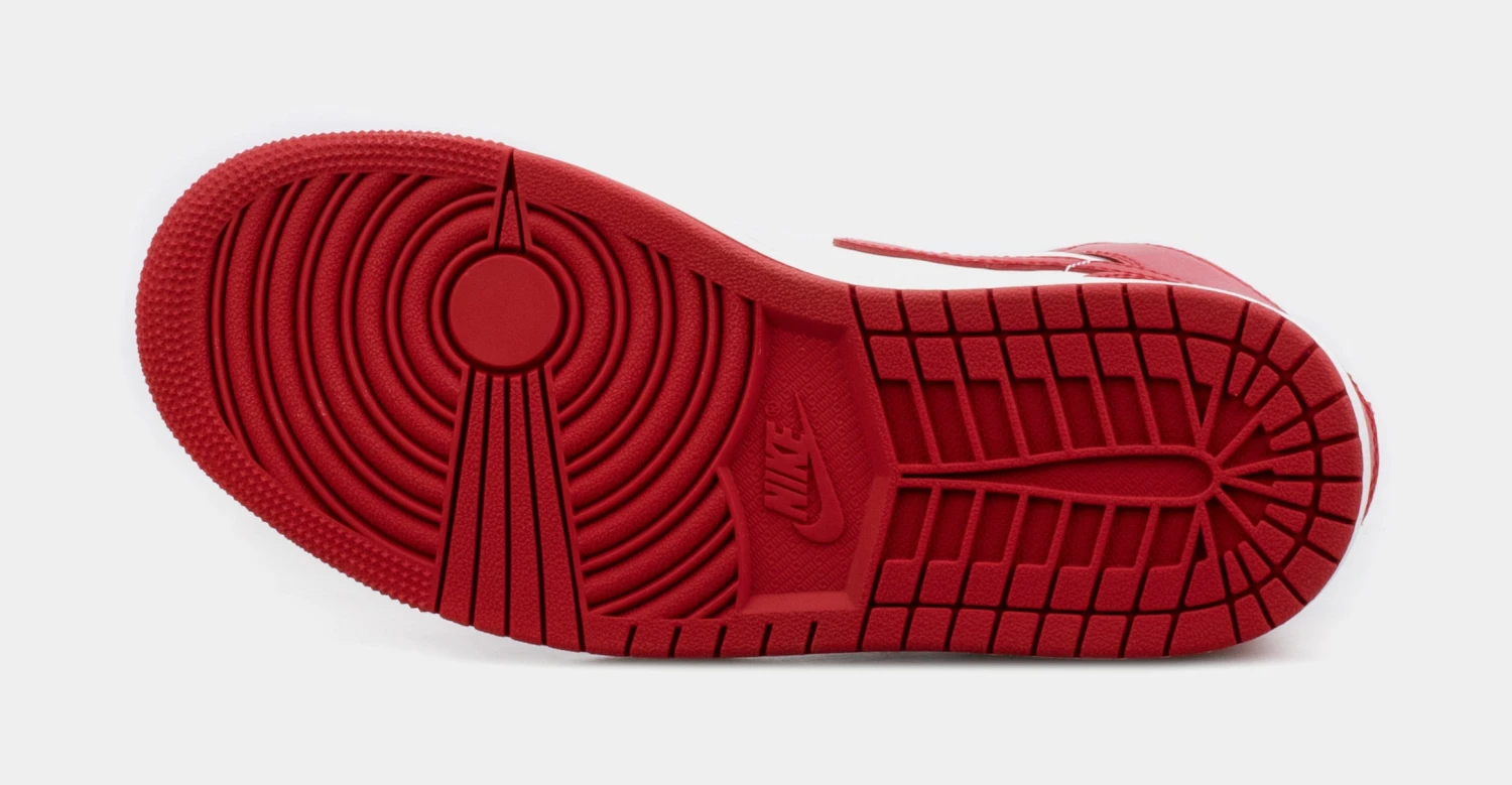 Air Jordan 1 Retro Mid Womens Lifestyle Shoes (Red/Black) 3 Air Jordan 1 Retro Mid Womens Lifestyle Shoes (Red/Black) - Image 3