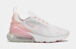 Nike Air Max 270 Womens Running Shoes (White/Pink)