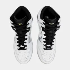 Nike Dunk High SE Womens Lifestyle Shoes (White/Silver) -LittleFeet Hub Shop d4c34ab8eabc4e98e1103165cc62ad39