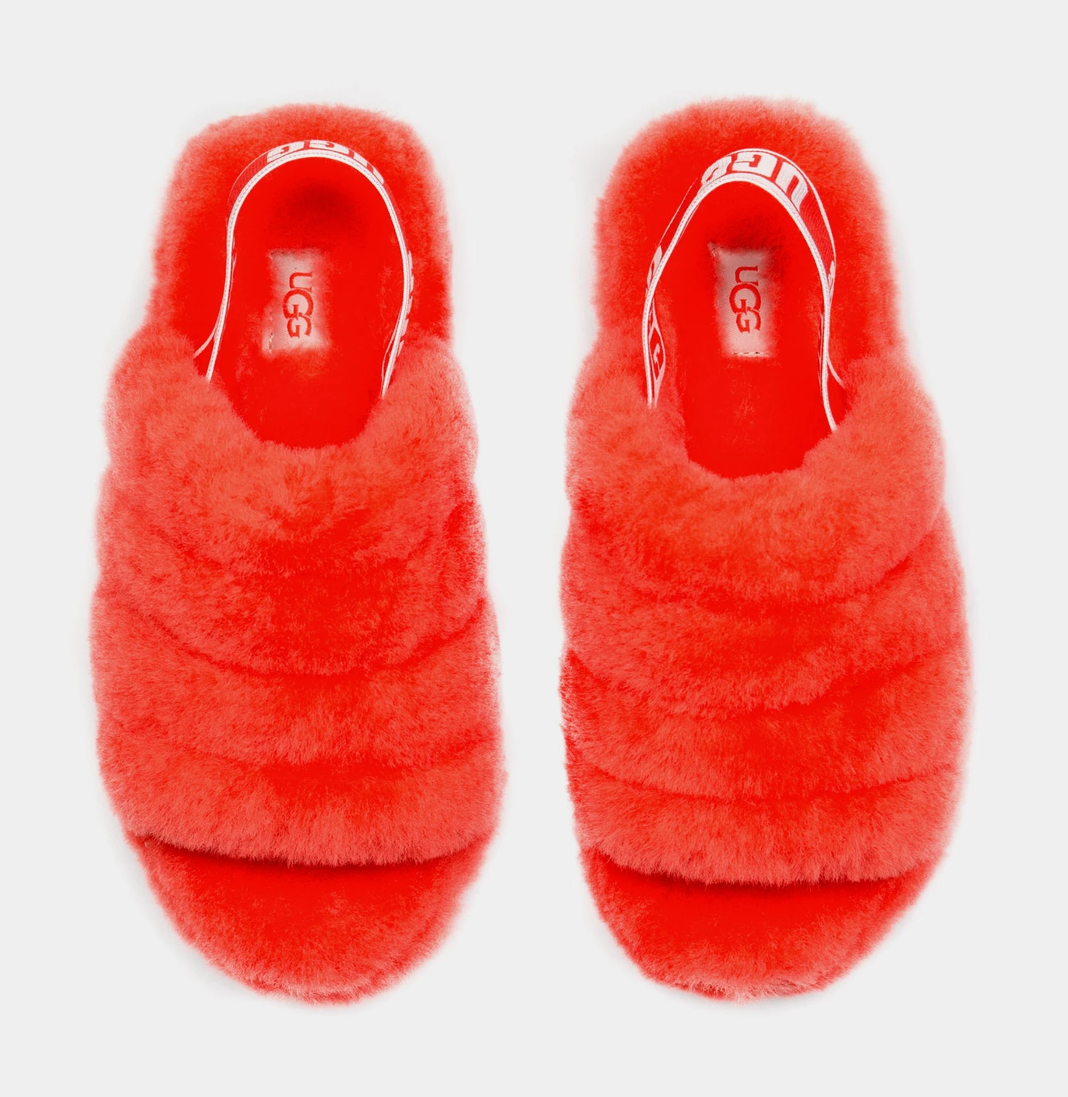 Ugg Fluff Yeah Womens Slide Sandals (Red) 5 Ugg Fluff Yeah Womens Slide Sandals (Red) - Image 5