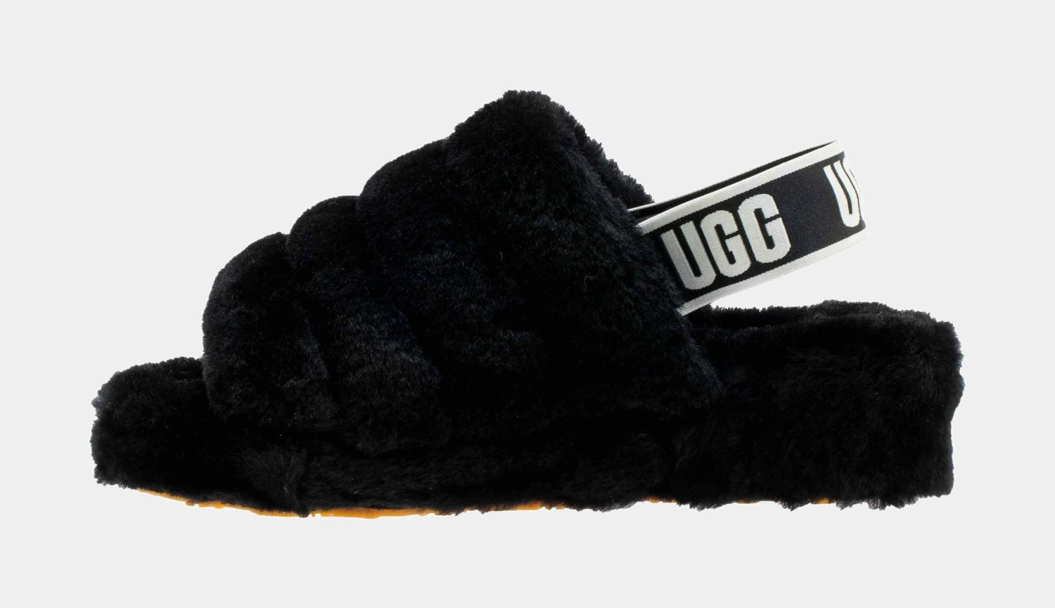 Ugg Fluffy Yeah Womens Slide Sandal (Black) 2 Ugg Fluffy Yeah Womens Slide Sandal (Black) - Image 2