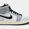 Air Jordan 1 Zoom CMFT 2 Chrome Swoosh Womens Lifestyle Shoes (White/Silver) Free Shipping