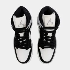 Air Jordan 1 Retro Mid SE Light Steel Grey Womens Lifestyle Shoes (Black/Grey) -LittleFeet Hub Shop f236ddc04d9c6920c9846cce500ccf0e