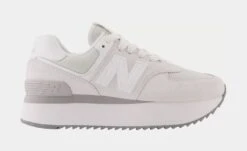 574+ Womens Running Shoes (Grey/White)