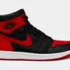 Air Jordan 1 Retro Hi OG Satin Bred Womens Lifestyle Shoes (Black/Red) Free Shipping