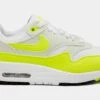Nike Air Max 1 Volt Suede Womens Running Shoes (Volt/White)
